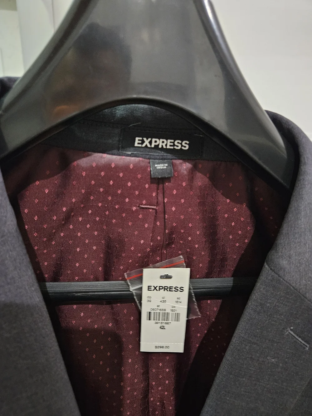 Express tailored suit